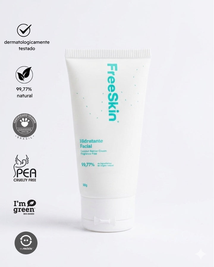 Hidratante Facial FreeSkin com TBR-3 — tubo de 50g